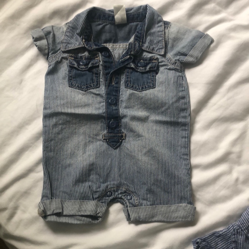 Baby b’gosh denim onesie 0-3 months